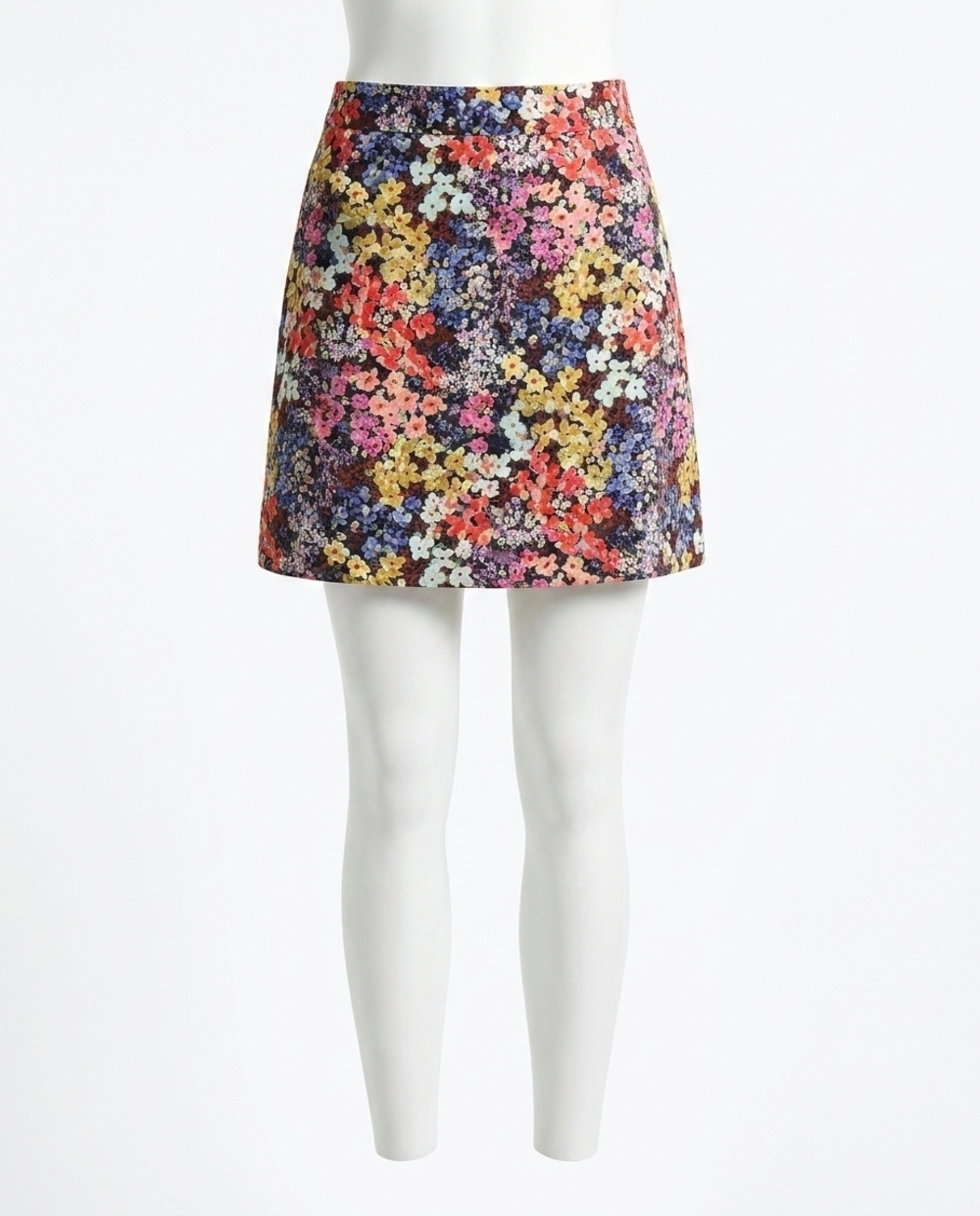 NEW MOLLY BRACKEN mini floral skirt in black multi